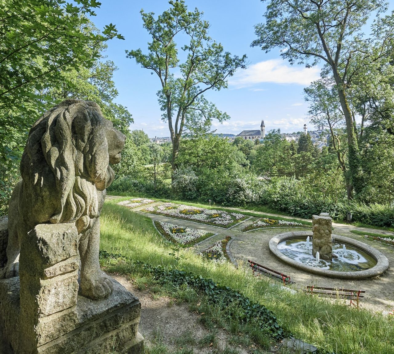 Des Bürgerpark Theresienstein in Hof gilt als einer der schönsten Bürgerparks Deutschlands. 